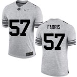 Men's Ohio State Buckeyes #57 Chase Farris Gray Nike NCAA College Football Jersey March NBK2744PS